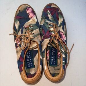 Vintage Cole Haan Women's Floral Sneakers - Multicolor